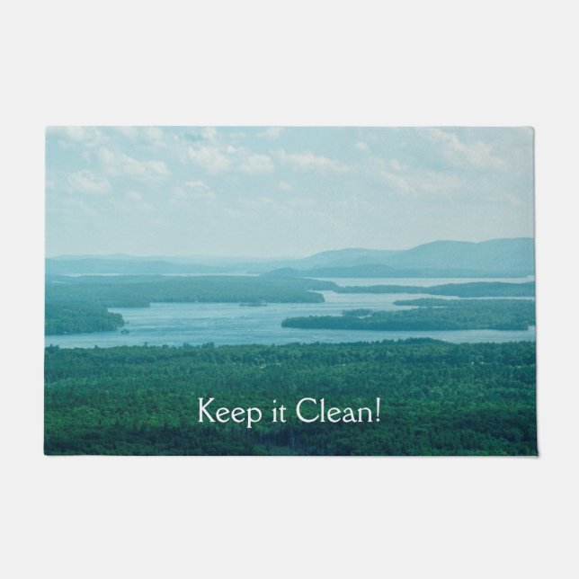 See- und Bergblick Fußmatte (Vorderseite)