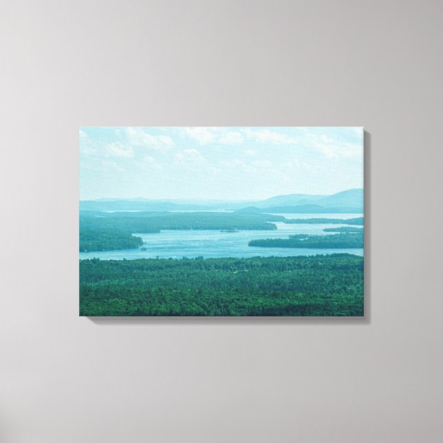 See- und Bergblick Leinwanddruck (Vorderseite)