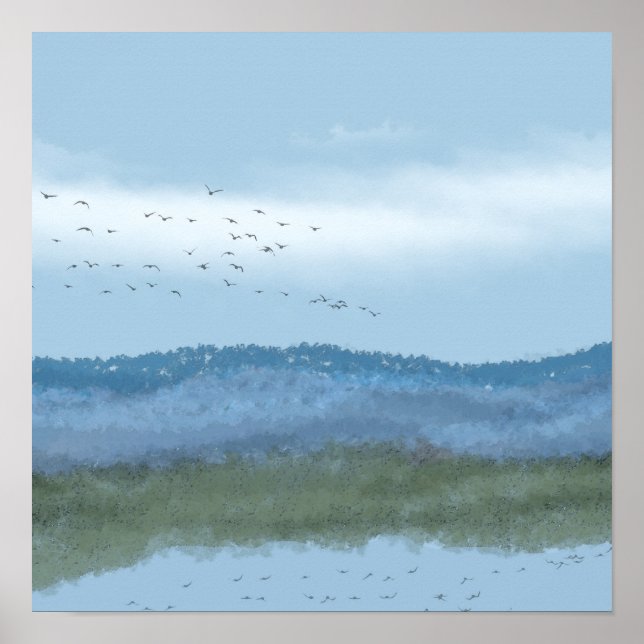 See und Berge 2 von 2 Poster (Vorne)