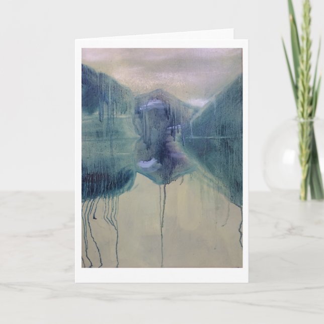 See und Berge Karte (Vorderseite)