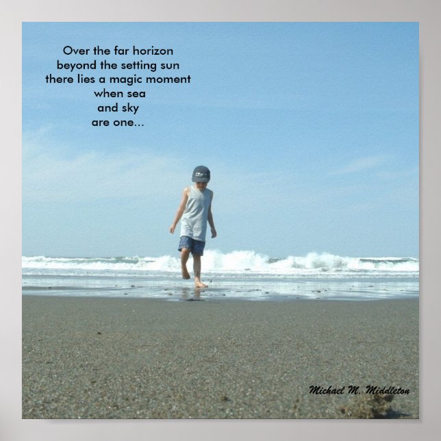 See und Himmel Poster (Vorne)