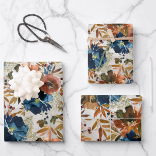 See- und Kaffeepeony Late Season Garden Geschenkpapier Set