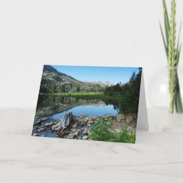See und Reflektion, leere Grußkarte Karte