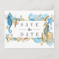 See-und Strand-Sommer Save the Date Wedding