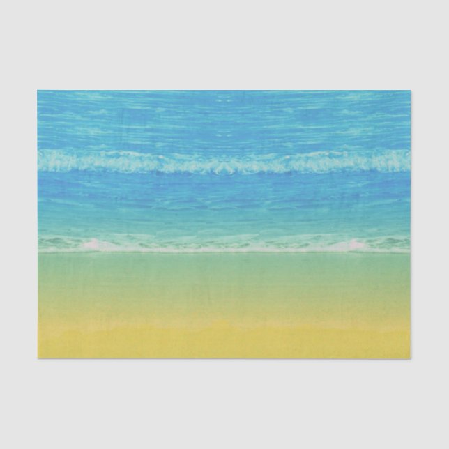 See-und Strand-themenorientiertes Seidenpapier (Vorderseite)
