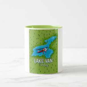 See Van Türkei Karte Zweifarbige Tasse