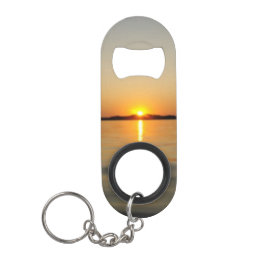 See-Vermilion vulkanischer Sonnenuntergang Mini Flaschenöffner