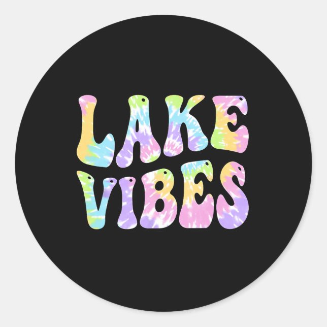 See Vibes Funny Fishing Bootssegelsport Frauen Gir Runder Aufkleber (Vorderseite)