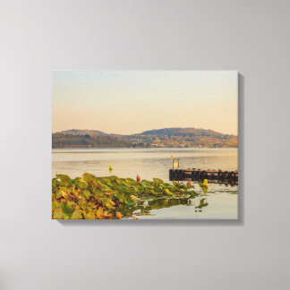 See Viverone, Italien auf Leinwand