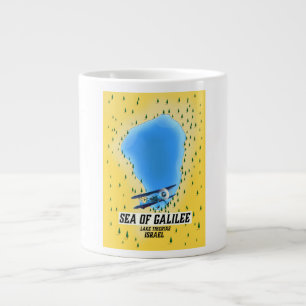 See von Galiläa Israel Kartenplakat Jumbo-Tasse