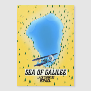See von Galiläa Israel Kartenplakat Magnetkarte