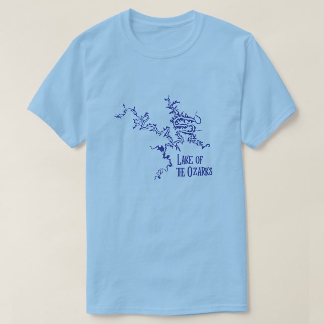 See von Ozarks Missouri Karte T-Shirt (Design vorne)