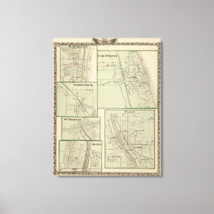 See-Wald, Elgin, Waukegan, Woodstock Leinwanddruck