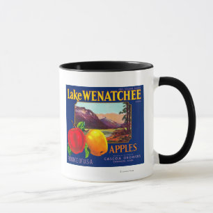 See Wenatchee Apple beschriften (Blau) - Kaschmir, Tasse