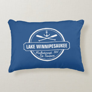 See Winnipesaukee NH kundenspezifische Stadt, Dekokissen