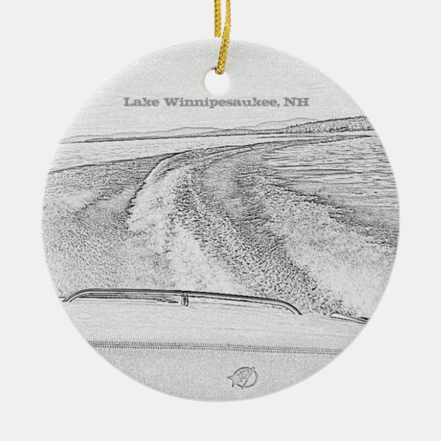 See Winnipesaukee Verzierung Keramikornament (Vorne)