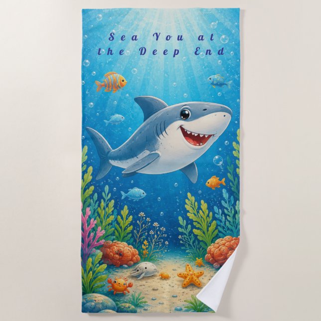 See You at the Deep End Strandtuch (Vorderseite)