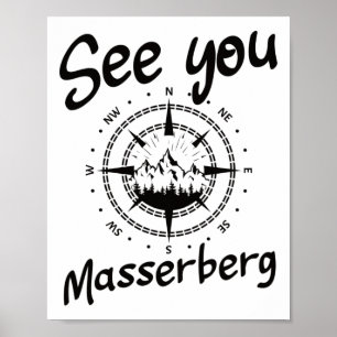 See You Hiking Merberg Deutschland Urlaub Ski Wett Poster