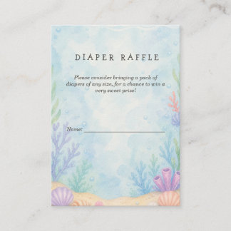 See You Soon Baby Shower Windel-Raffel Begleitkarte