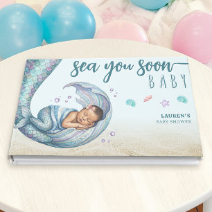 See You Soon Meerjungfrau-Baby-Party Gästebuch