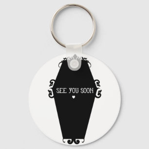 See You Soon Memento Mori Coffin Design Schlüsselanhänger
