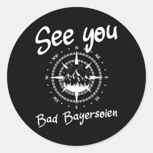 See You Wandern Bad Bayersoien Deutschland Urlaubs Runder Aufkleber