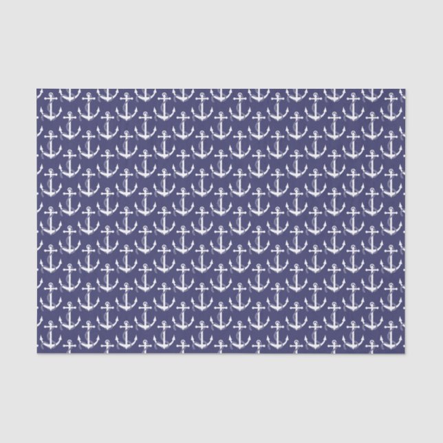 Seeanker-Aweigh Marine Seidenpapier (Vorderseite)