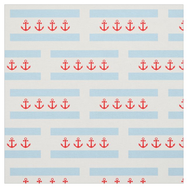 Seeanker-Chicago-Flaggen-Muster Stoff (Muster)