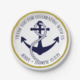 Seeanker-kundenspezifischer Pappteller