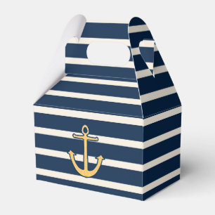 Seeanker-Marine-Streifen Geschenkschachtel