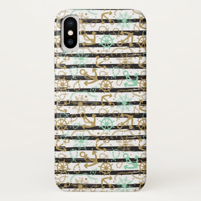 Seeanker-Muster Case-Mate iPhone Hülle (Rückseite)