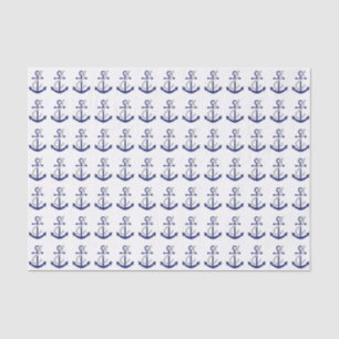 Seeanker und Seil Seidenpapier