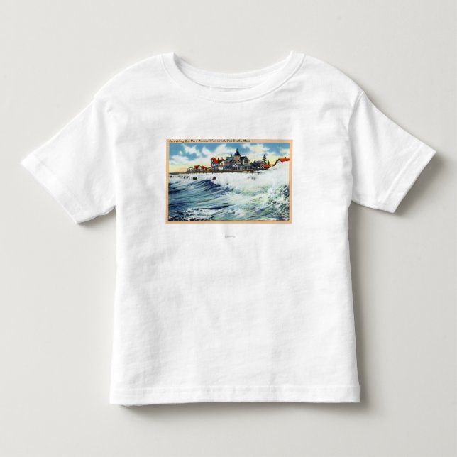 Seeansicht-Alleen-Ufergegend-Ansicht der Brandung Kleinkind T-shirt (Vorderseite)