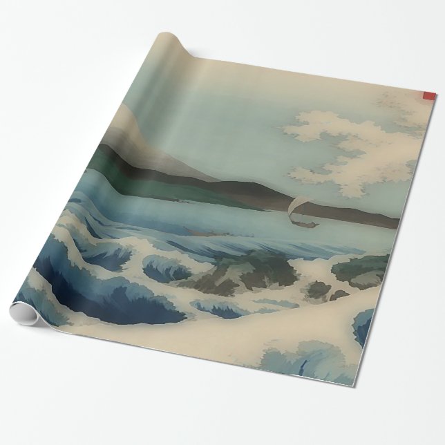 Seeansicht von Satta Punkt Geschenkpapier (Ungerollt)