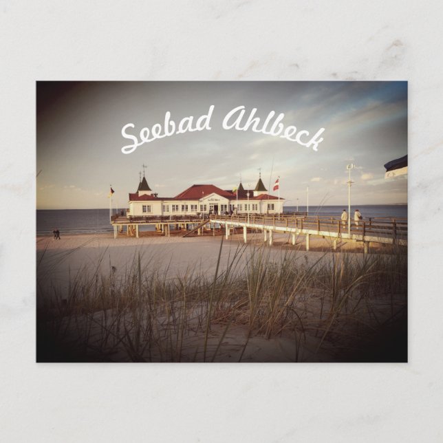 Seebad Ahlbeck Postcard Postkarte (Vorderseite)