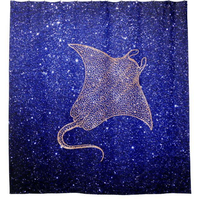 Seebad Seebad Nautic Ray Fish Beach Marine Yacht Duschvorhang (Vorderseite)