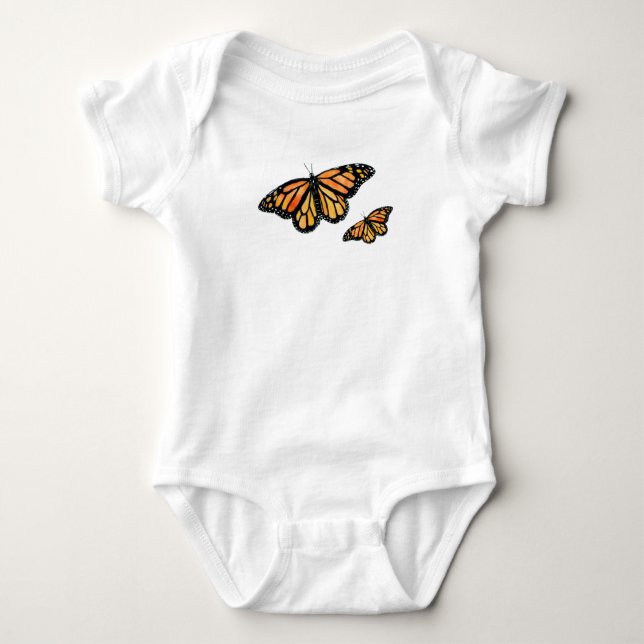 Seebarnschmetterling Wildlife Baby Bodysuit Baby Strampler (Vorderseite)