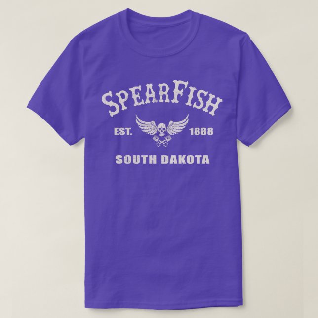 Seebarsch Süd-Dakota Motorrad T-Shirt (Design vorne)