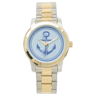 Seeboots-Anker-Seil-Segeln-Bootfahrt Armbanduhr