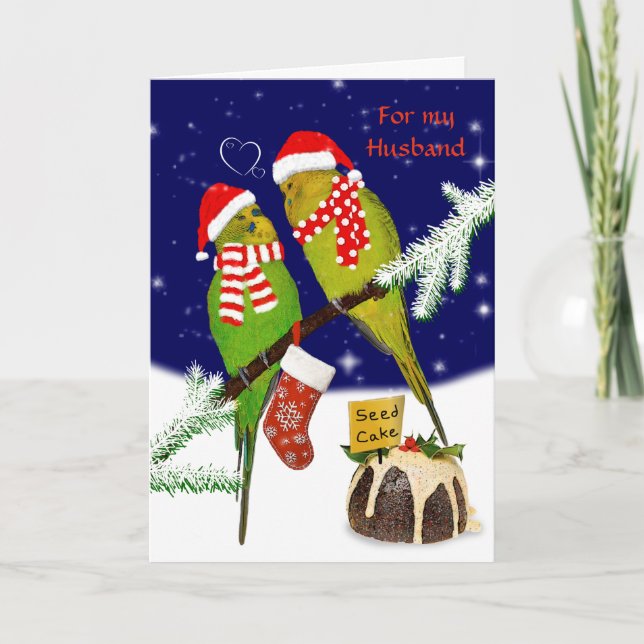 Seed Cake Weihnachtskarte HUSBAND Karte (Vorderseite)