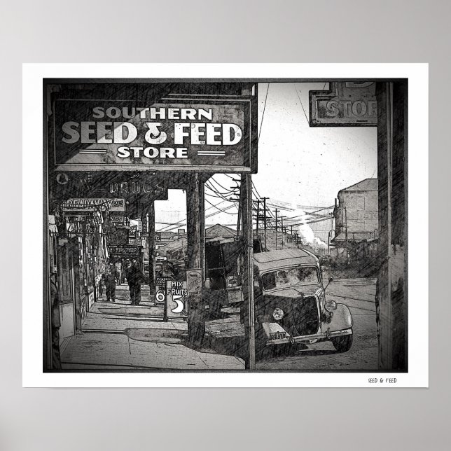 Seed & Füttre Art Poster (Vorne)