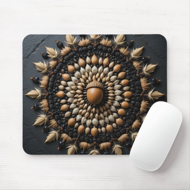 Seed Mandala Macro Mousepad (Mit Mouse)