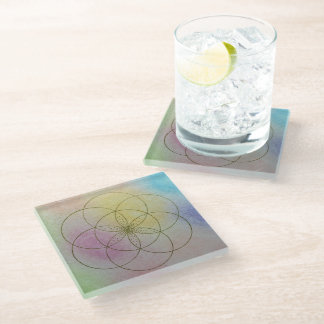 Seed of Life glass coaster Glasuntersetzer