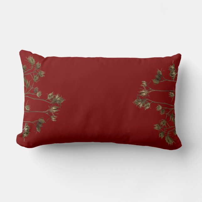 Seed Pods on a Lumbar Pillow Lendenkissen (Vorderseite)
