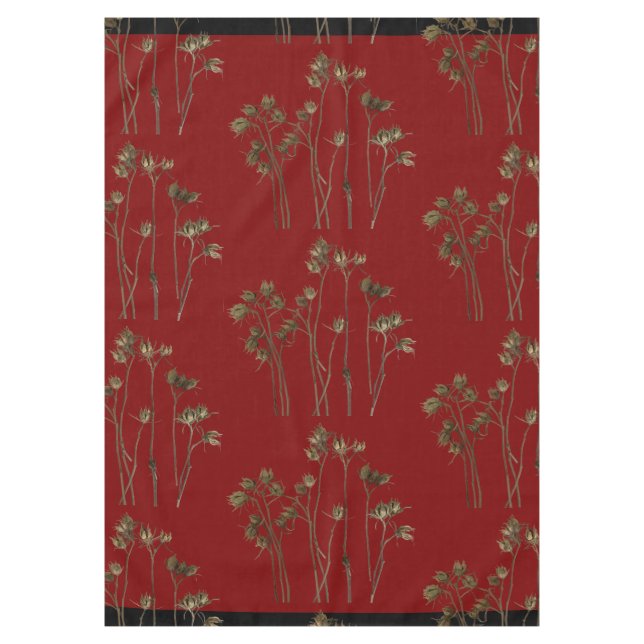 Seed Pods on a Tablecloth Tischdecke (Vorderseite)