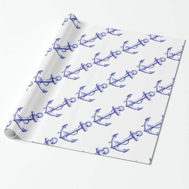 Seedas boots-Anker der Männer Geschenkpapier (Ungerollt)