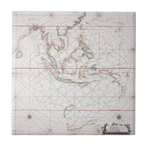 Seediagramm östlich von Indien   Indonesien Fliese