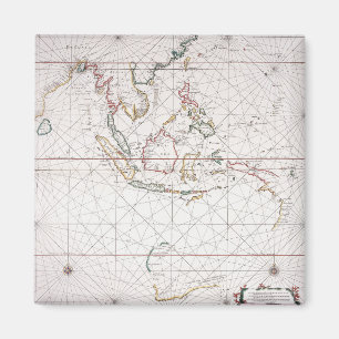 Seediagramm östlich von Indien Indonesien Magnet