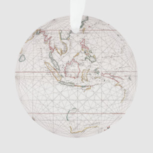 Seediagramm östlich von Indien   Indonesien Ornament