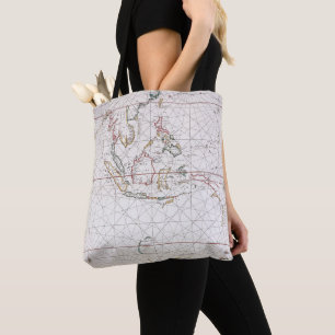 Seediagramm östlich von Indien Indonesien Tasche